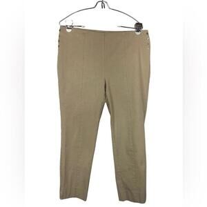 Rafaela Women’s Pant Pull On Studs Khaki Color